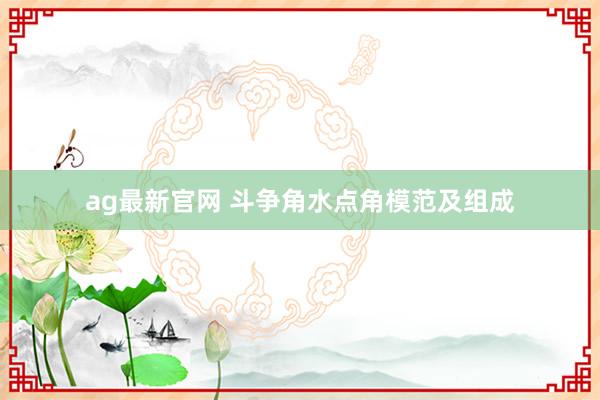 ag最新官网 斗争角水点角模范及组成