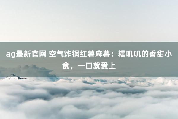 ag最新官网 空气炸锅红薯麻薯：糯叽叽的香甜小食，一口就爱上